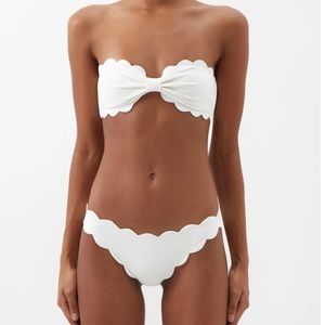 Marysia Antibes Scalloped Bikini Set Top + Bottom👙🤍